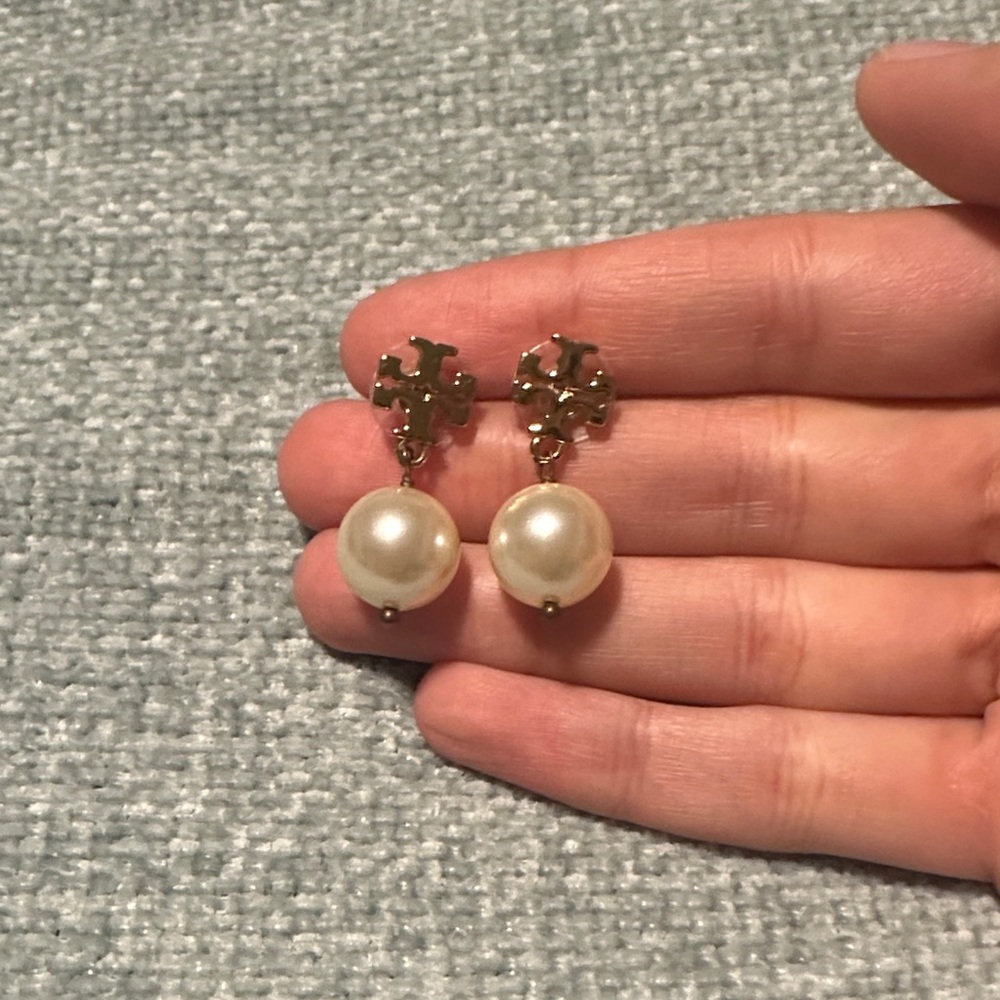 Tory Burch Pearl Drop Earrings